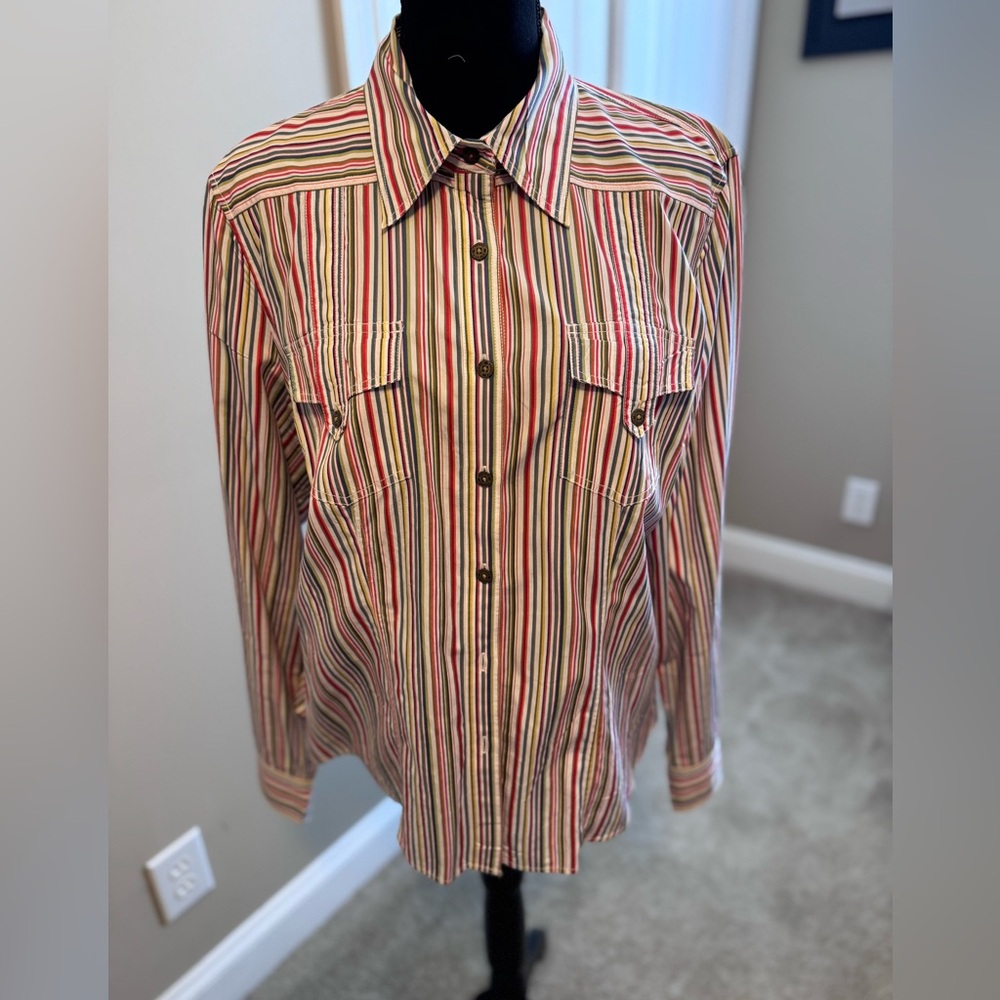 Tommy Hilfiger Multicolor Striped Button-Down Shirt